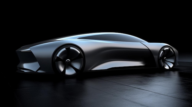 A concept car is shown from the side.