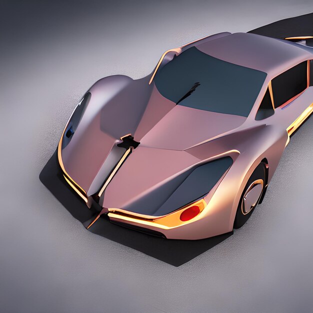 Концептуальный автомобиль спорт 3D