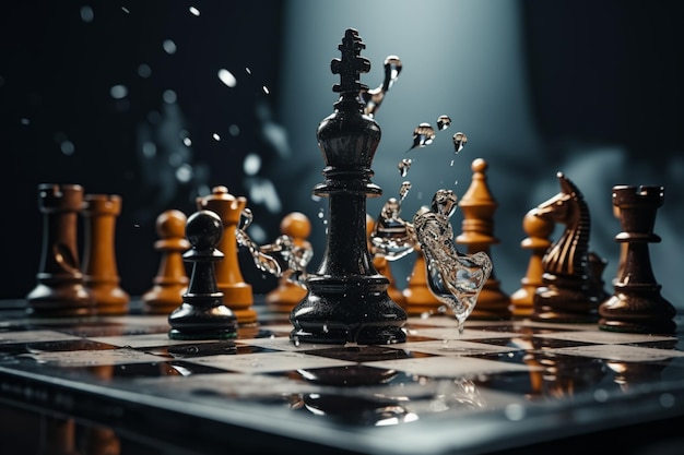 Chess battles inspire ingenious concepts and innovative strategic ideas  Vertical Mobile Wallpaper AI Generated 31596802 Stock Photo at Vecteezy