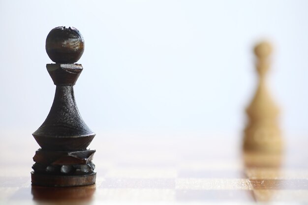 Концепция игры в шахматы в мыслях о поле битвы