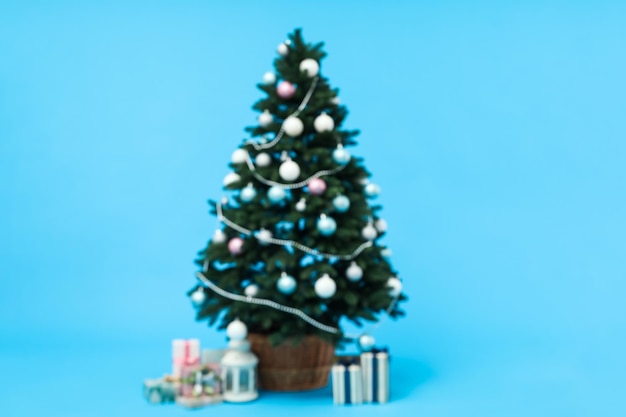 Концепция Рождества и счастливого Нового года красивая елка