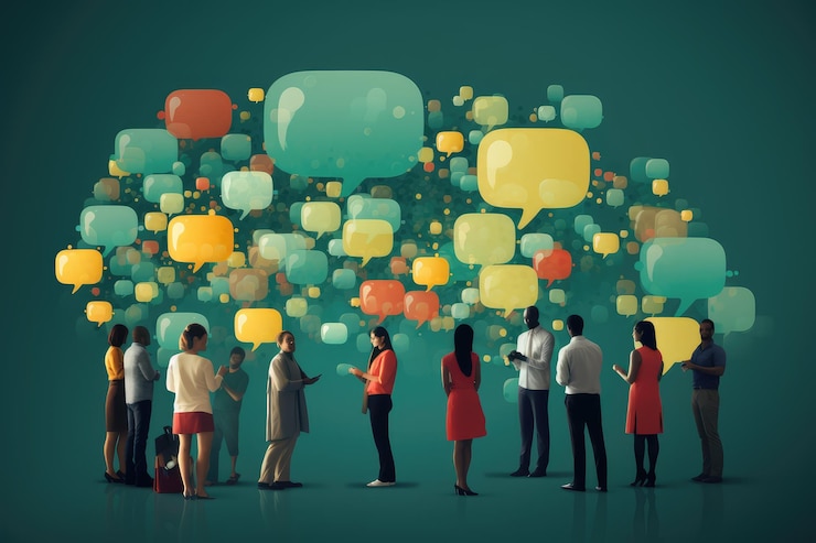 Foto concept communicatie illustratie