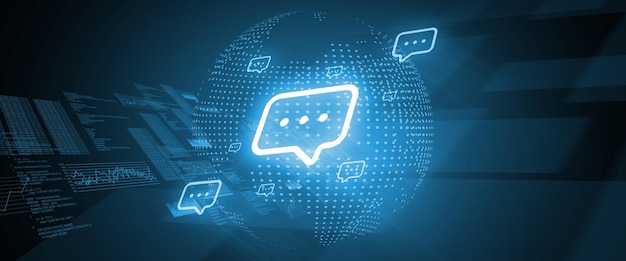 The concept of communication in chats and instant messengers in internet resources and social networks