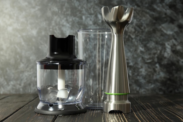 Concept of cooking food with blender cooking accessories