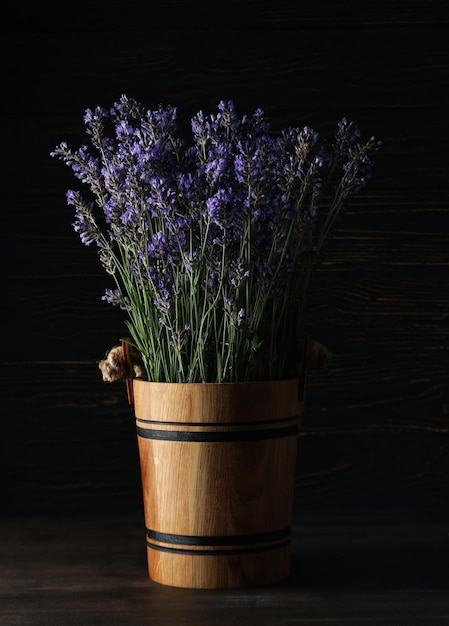 Concept of cozy with flowers beautiful lavender flowers