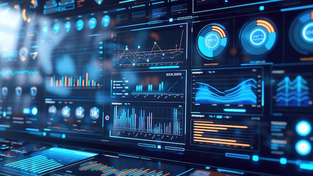 Foto concetto di analisi dei dati per le imprese e le finanze