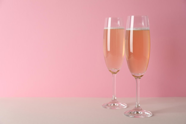 Concept of delicious alcohol drink champagne beverage