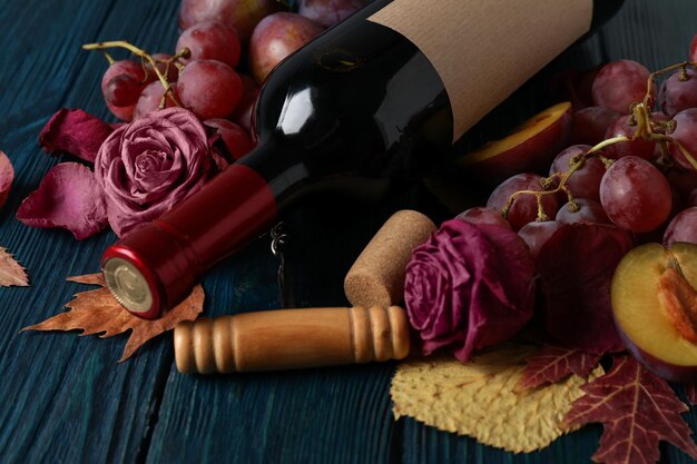 The concept of a delicious alcoholic drink wine close up