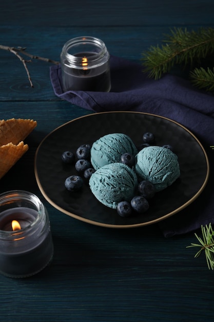 Concept of delicious sweet food ice cream