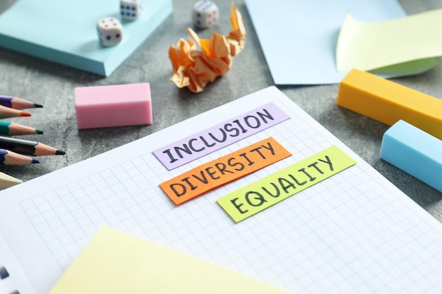 Concept of Diversity Inclusion and Equality conceptual photos