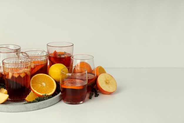 Concept drank met Sangria-ruimte voor tekst