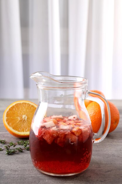 Концепция напитка с местом для текста Sangria