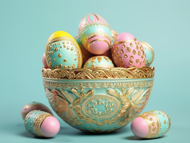 Концепция искусства украшения пасхальных яиц