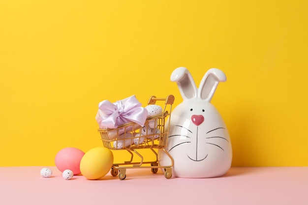 Concept of Easter shopping holidays shopping concept