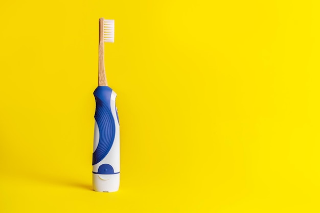 The concept of ecological use of bamboo and electric toothbrushes together