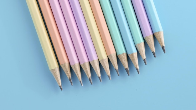 Photo concept of education pencil on table