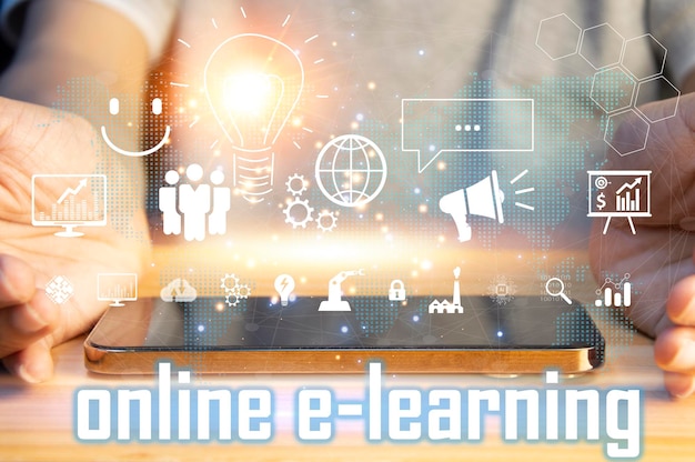 Concept of eLearning a learning management system through a network Learning Management System with an emphasis on learners as the center in teaching and learning Blended style with regular class