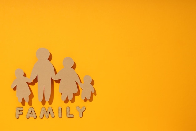 Photo concept of family protection of family family rights family health