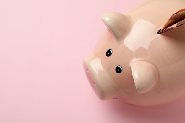 Concept of finance and economy with piggy bank