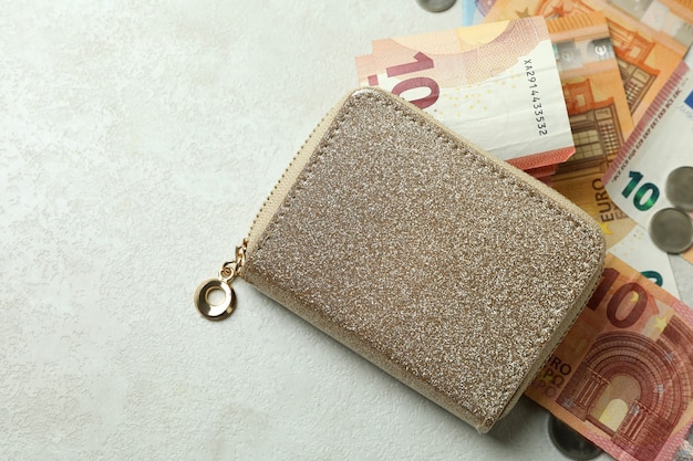 財布と金融と経済の概念