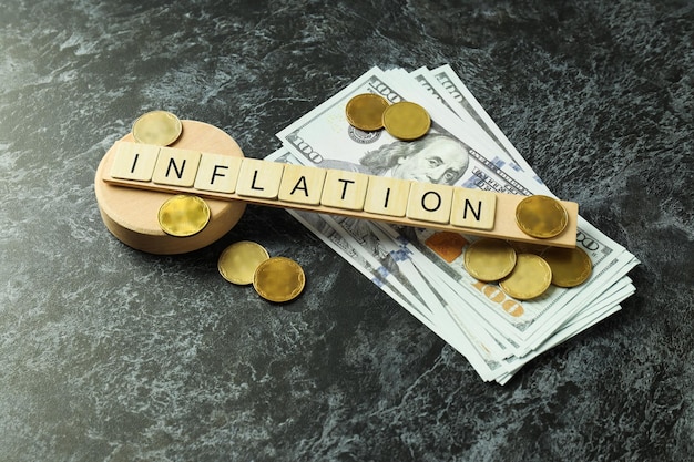 Concept of financial economic problems and inflation