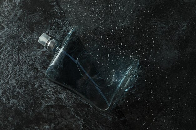 Concept of fragrant flavored perfume, close up