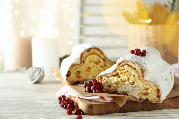 Foto concetto di dessert tedesco spazio rubato per il testo