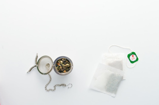 Photo concept of giving up disposable tea bags