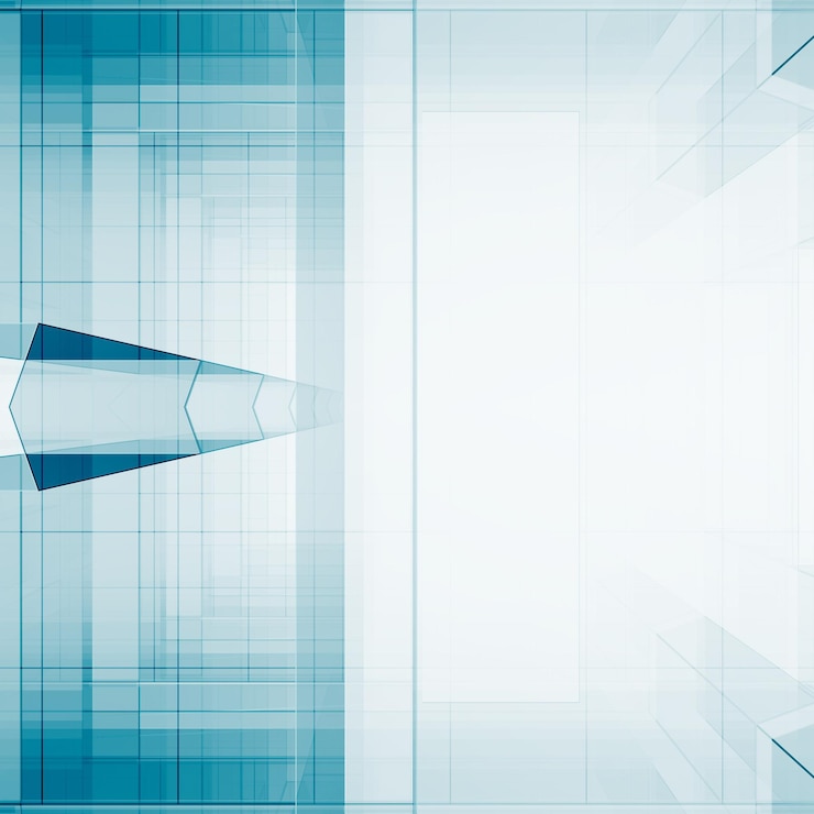 Foto concept glasproject blauwe achtergrond 3d-rendering