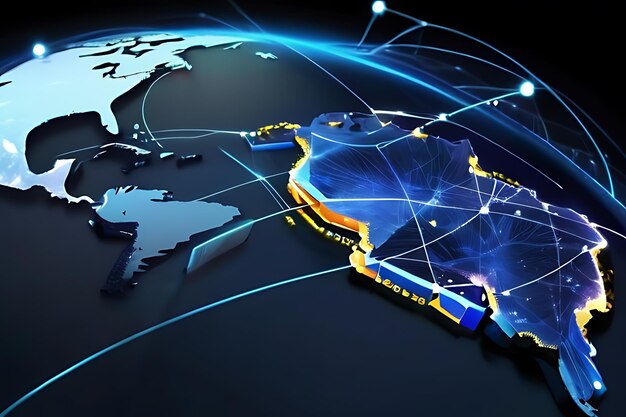 グローバル・ネットワークとコネクティビティのコンセプト