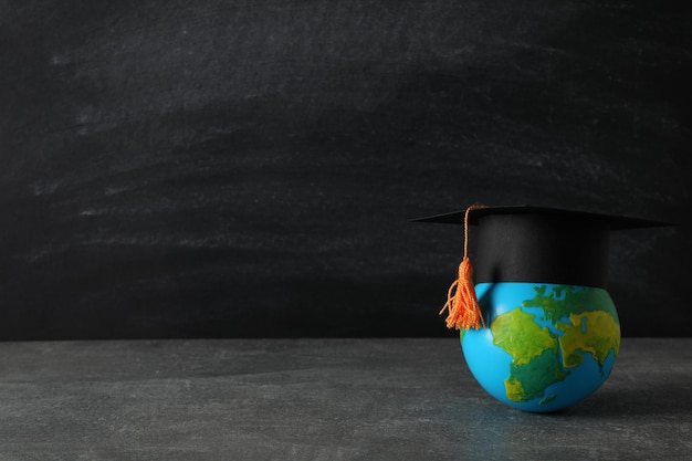 Concept of graduation high school graduation college graduation