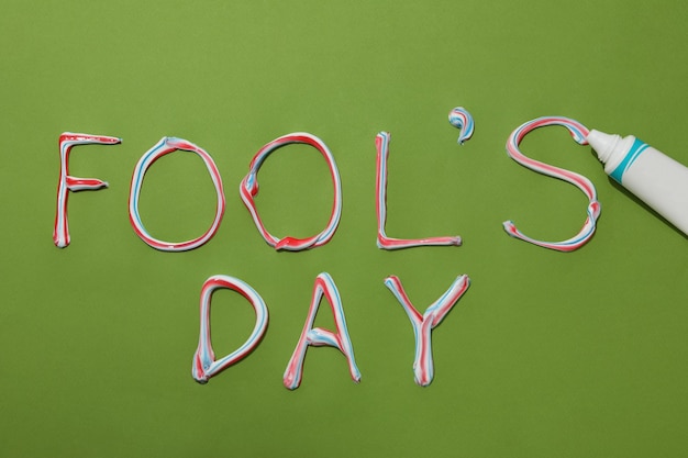 Foto concetto di felice 1 aprile fools day