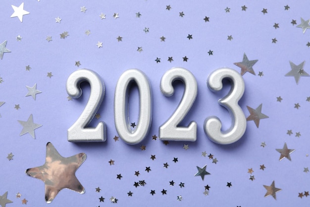 Concetto di felice anno nuovo 2023 composizione di felice anno nuovo