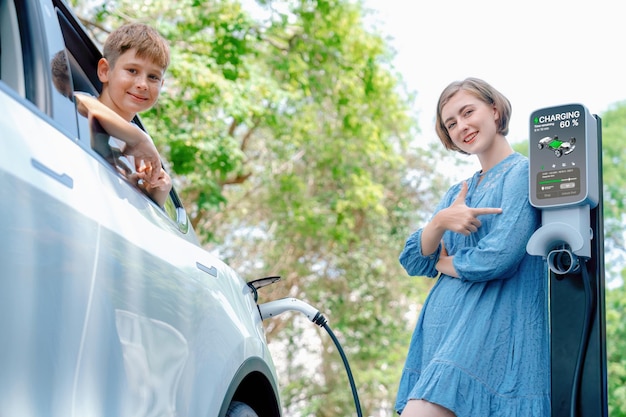 Foto concetto di viaggi di vacanza con trasporti ecologici perpetuo