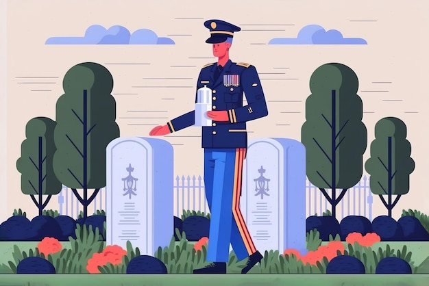 Concept Illustration for Memorial Day