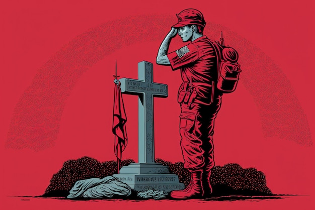 Concept Illustration for Memorial Day