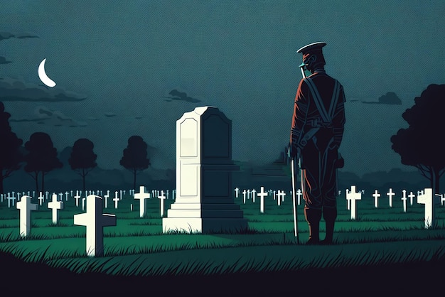 Concept Illustration for Memorial Day