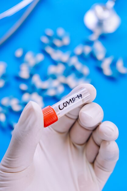 Concept image of covid-19 coronavirus vaccine