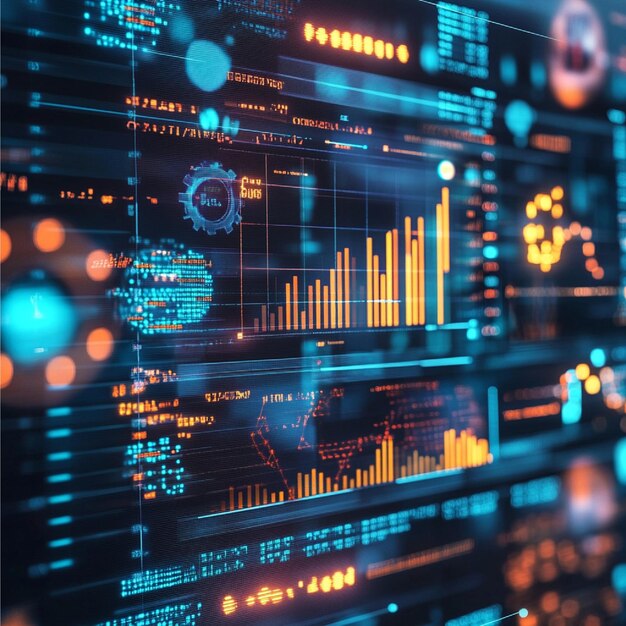 a concept image of descriptive analytics applied to website traffic analysis