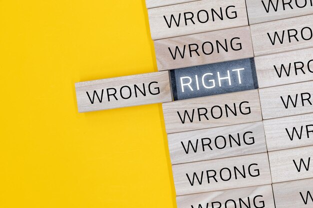 WRONGが連続するとRIGHTが出てくるというコンセプト