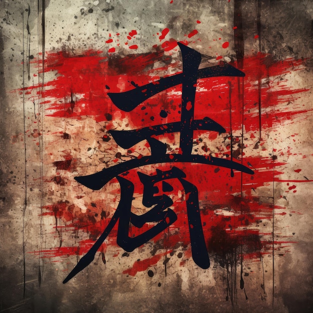 Concept of kanji japanese language