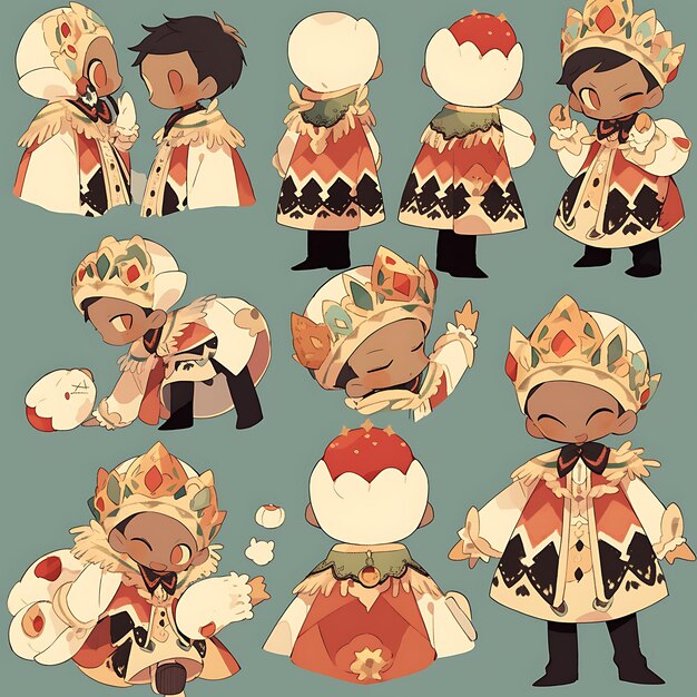Концепция мужского короткого традиционного праздничного наряда Культурные цвета Оливковый дизайн персонажа 2D Sheet