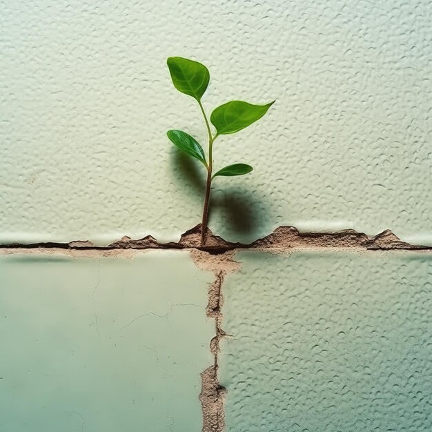 Foto concetto di miscela di natura e cemento