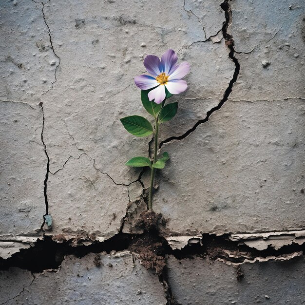 Foto concetto di miscela di natura e cemento