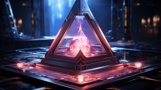 the concept of the pyramid is a 3d model.