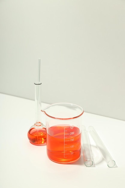 Concept of science with different laboratory accessories