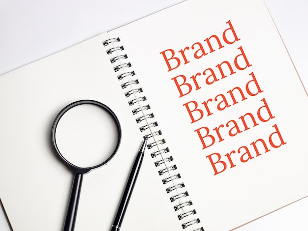 Concept of searching best business brand