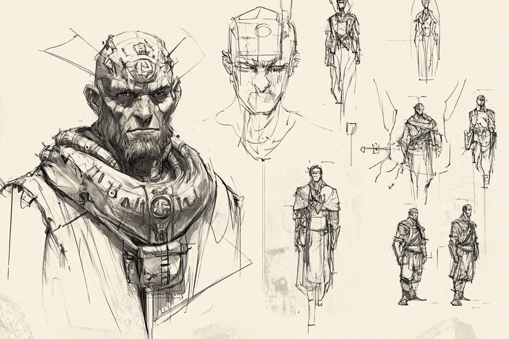 Photo concept sketches and mockups ar generative ai