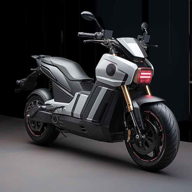 Concept sport clean electronic futuristic electric motorcycle