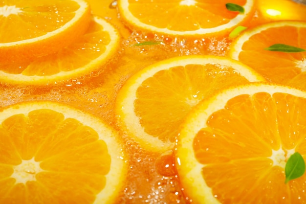 Concept of summer and freshness orange slices